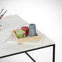 Hanah Home Mesa de Centro Poly - Marmo Blanco y Negro